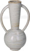 Vaas fijn aardewerk beige 14,5x11x23,6 cm