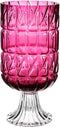 Vaas Getailleerd Donkerroze Kristal 13 x 26,5 x 13 cm (6 Stuks)