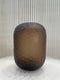 Vaas Glas Donker Bruin M 25cm