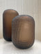 Vaas Glas Donker Bruin M 25cm