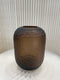 Vaas Glas Donker Bruin M 25cm