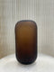 Vaas Glas Hoog Donker Bruin L 36 cm