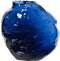 Vaas glas l11.5b21.5h21 cm blauw