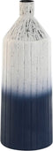 Vaas Home ESPRIT Blauw Wit Metaal 16 x 16 x 44,4 cm