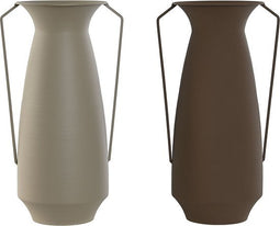 Vaas Home ESPRIT Bruin Beige Metaal 25 x 25 x 44 cm (2 Stuks)