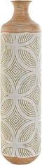Vaas Home ESPRIT Groen Beige Natuurlijk Metaal Tropisch 18 x 18 x 66 cm
