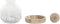 Vaas Home ESPRIT Transparant Natuurlijk Hout Kristal 18 x 18 x 24 cm