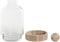 Vaas Home ESPRIT Transparant Natuurlijk Hout Kristal 21 x 21 x 42 cm
