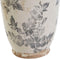 Vaas Home ESPRIT Wit Bruin Grijs Keramiek Blad van een plant 13 x 13 x 35 cm