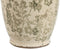 Vaas Home ESPRIT Wit Bruin Groen Keramiek Blad van een plant 13 x 13 x 35 cm