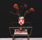 Vaas - Kan - Keramiek - Oranje/Roze -14,5x14x17cm