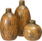 Vaas Keramisch 17 x 17 x 30 cm Mosterd