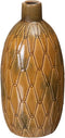 Vaas Keramisch 17 x 17 x 35 cm Mosterd
