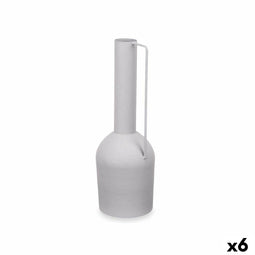 Vaas Lang Grijs Staal 13 x 39 x 13 cm (6 Stuks)