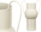 Vaas Lichtbruin Staal 22 x 32 x 14 cm (6 Stuks)