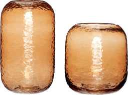 Vaas met textuur - set van 2