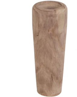 Vaas Natuurlijk Paulownia hout 26 x 26 x 68 cm