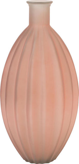 Vaas Ø27x59 cm PALLOCI glas mat Oranjeaal
