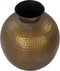 Vaas Padua Large - ø40x45 - Messing antiek goud/grijs - Metaal