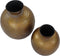 Vaas Padua Small - ø30x35 - Messing antiek goud/grijs - Metaal