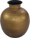 Vaas Padua Small - ø30x35 - Messing antiek goud/grijs - Metaal
