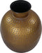 Vaas Padua Small - ø30x35 - Messing antiek goud/grijs - Metaal