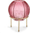 Vaas Roze Klot Metaal Glas (14,5 x 19,5 x 14,5 cm)