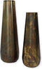 Vaas Siena Large - ø26x80 - Messing antiek goud - Metaal