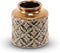 Vaas Star keramiek 13x13.5cm blauw/goud