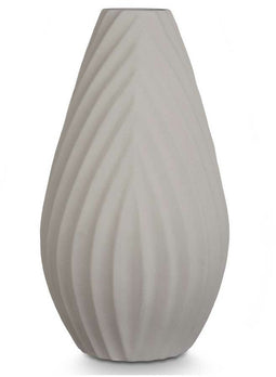 Vaas Strepen Grijs Keramisch 26 x 49 x 26 cm