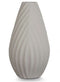 Vaas Strepen Grijs Keramisch 26 x 49 x 26 cm