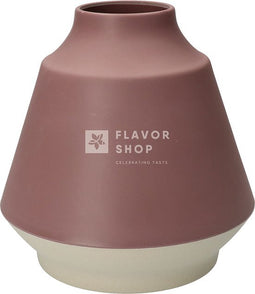 Vaas uit bamboevezel - Mauve & Gebroken Wit