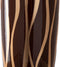 Vaas Zebra Keramisch Gouden Bruin 18 x 18 x 48 cm