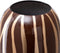Vaas Zebra Keramisch Gouden Bruin 18 x 18 x 48 cm