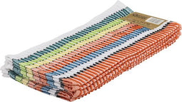 Vaatdoek 100 % katoen multicolor - 6 stuks - 35 x 35 cm