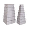 Set decoratieve dozen Versa Roze Karton Blommor (15 Onderdelen)