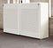 Akoestische schuifdeurkast breed 200CM diep 48CM hoogte 122CM bladkleur Speciale Kleur framekleur Antraciet (Ral 7016)