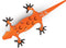 Vacavaliente - Amigos Organiser Magnetisch Hagedis - Gerecycled Leer - Oranje