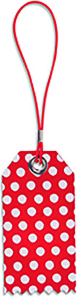 Vacavaliente - Bagage Label (by Paola Navone) - Gerecycled Leer - Rood