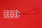 Vacavaliente - Bagage Label (by Paola Navone) - Gerecycled Leer - Rood