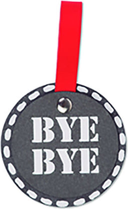 Vacavaliente - Bagage Label (by Paola Navone) - Gerecycled Leer - Grijs
