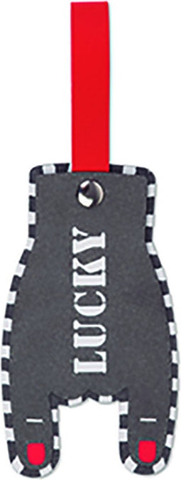Vacavaliente - Bagage Labels (by Paola Navone) - Gerecycled Leer - Grijs