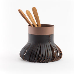 Vacavaliente - Chef Keukenhulp Organiser (by Christian Mohaded) - Gerecycled Leer - Zwart