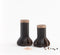 Vacavaliente - Chef Peper- en Zout Set (by Christian Mohaded) - Gerecycled Leer - Zwart