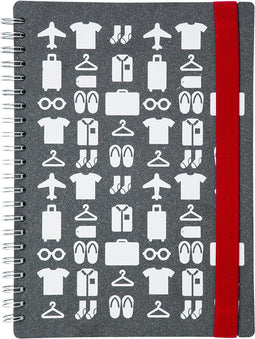 Vacavaliente - Notitieboek A4 (by Paola Navone) - Gerecycled Leer - Grijs