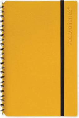 Vacavaliente - Notitieboek A5 - Gerecycled Leer - Geel