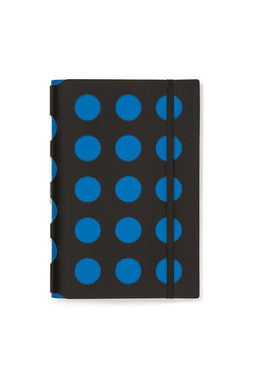 Vacavaliente - Notitieboek A5 Multi Dots - Gerecycled Leer - Blauw