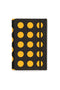Vacavaliente - Notitieboek A5 Multi Dots - Gerecycled Leer - Geel