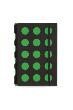 Vacavaliente - Notitieboek A5 Multi Dots - Gerecycled Leer - Groen