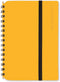 Vacavaliente - Notitieboek A6 - Gerecycled Leer - Geel